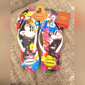 NWT Havaianas Disney Minnie Mouse Flip-Flops Things Women’s 9